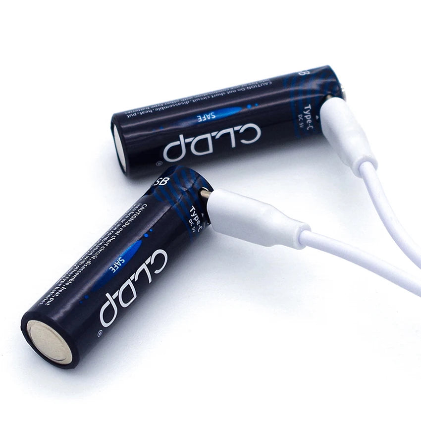 بطارية قابلة للشحن 1.6V NiZn عبر USB – 1200 دورة شحن، حماية من الشحن الزائد، أداء قوي ومستقر