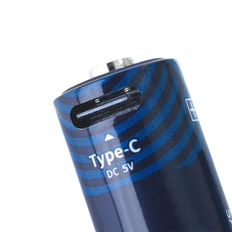 بطارية قابلة للشحن 1.6V NiZn عبر USB – 1200 دورة شحن، حماية من الشحن الزائد، أداء قوي ومستقر