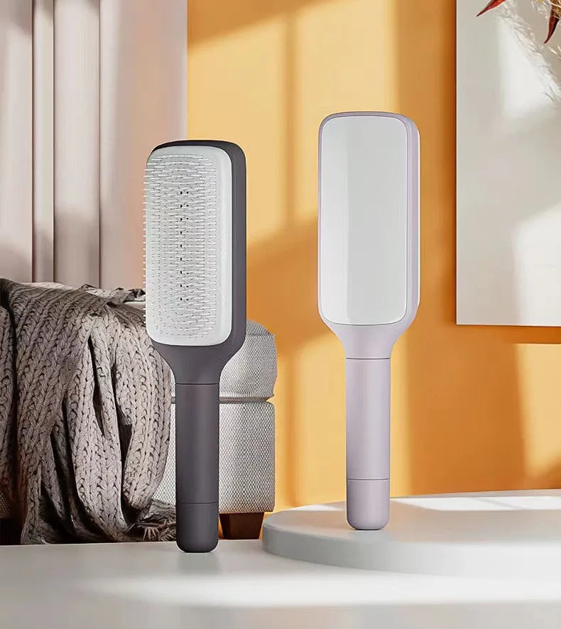 💇‍♀️ أفضل مبيع – دوار بطول أسنان قابل للتعديل لتنعيم وتنظيف شعر النساء